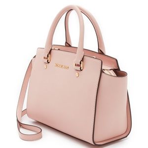 Pink Michael Kors Selma Purse